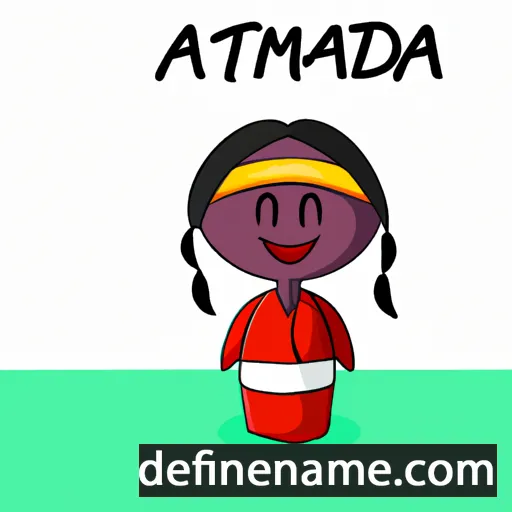 cartoon of the name Adimata