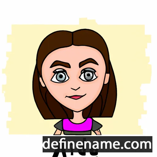 cartoon of the name Adina