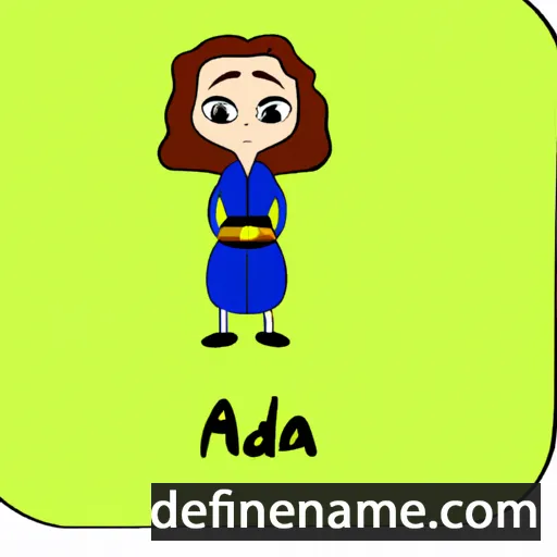 cartoon of the name Adina