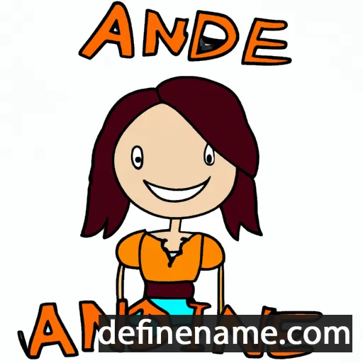 cartoon of the name Adine