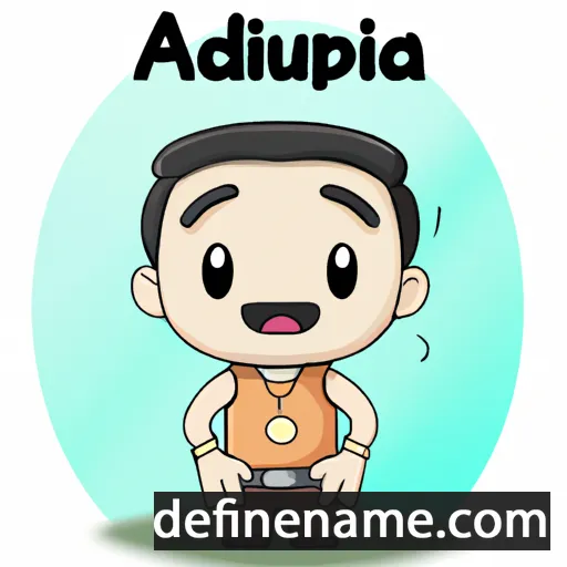 cartoon of the name Adiputra