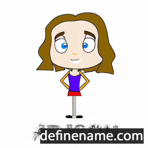 cartoon of the name Adison