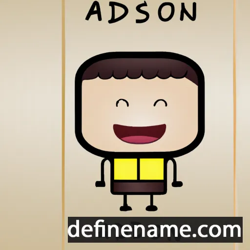 cartoon of the name Adisorn