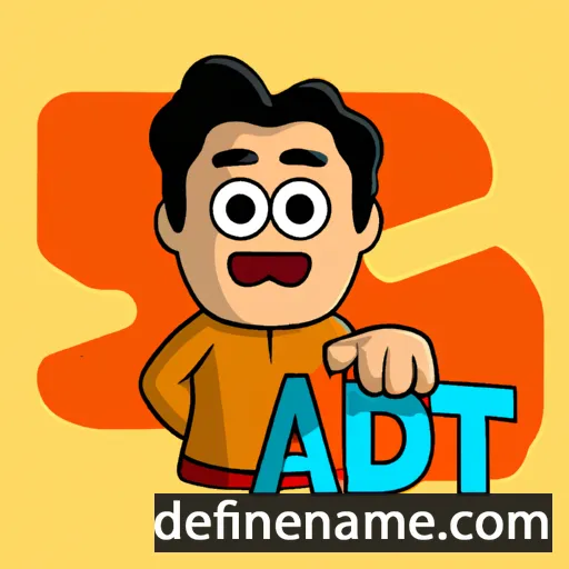 cartoon of the name Adit