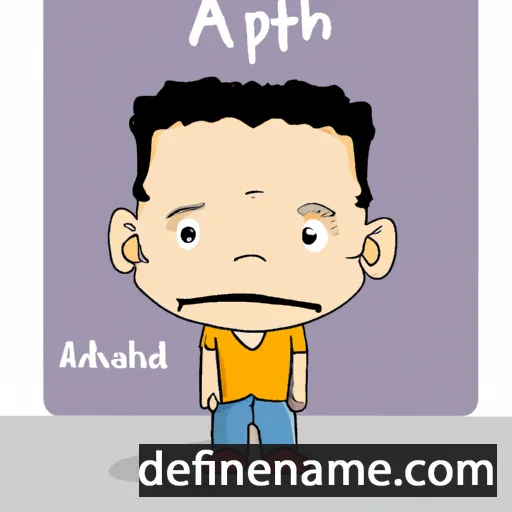 cartoon of the name Adithep