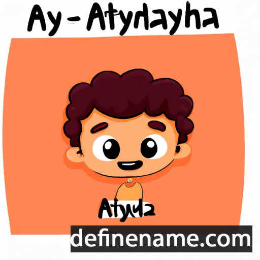 cartoon of the name Adithya