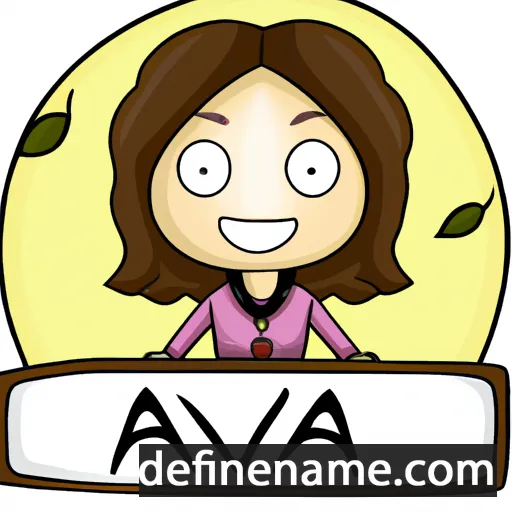 cartoon of the name Adiva