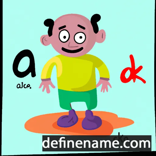 cartoon of the name Adka