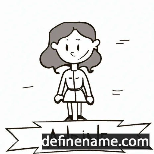 cartoon of the name Adline