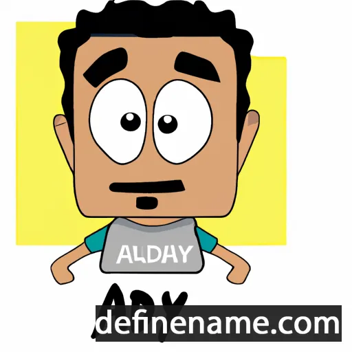 cartoon of the name Adly