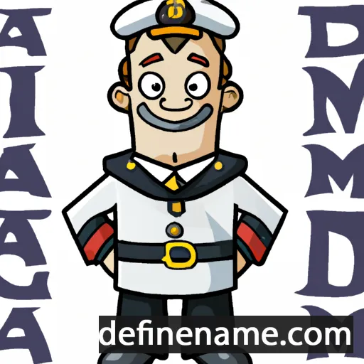 cartoon of the name Admiral