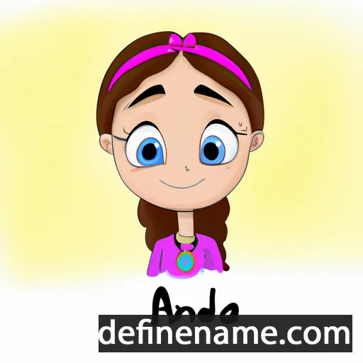 cartoon of the name Adna