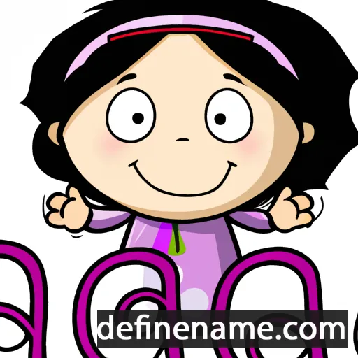 cartoon of the name Adnah