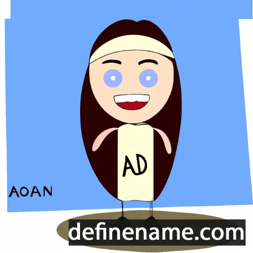 cartoon of the name Adnah