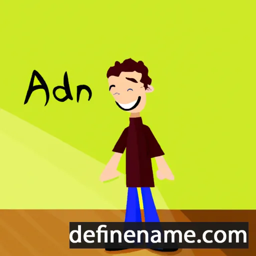 cartoon of the name Adnen