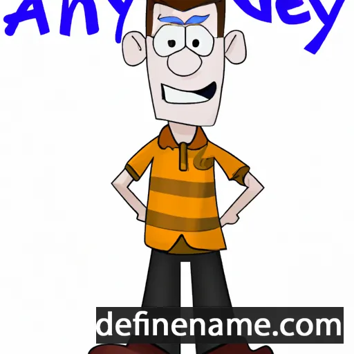 cartoon of the name Adney