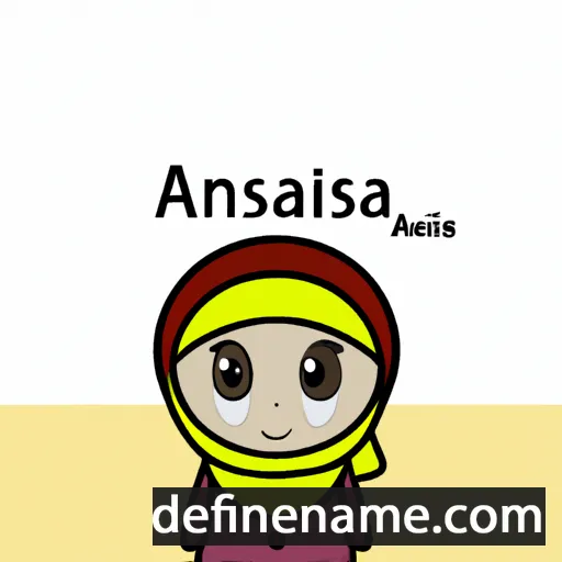 cartoon of the name Adnisa