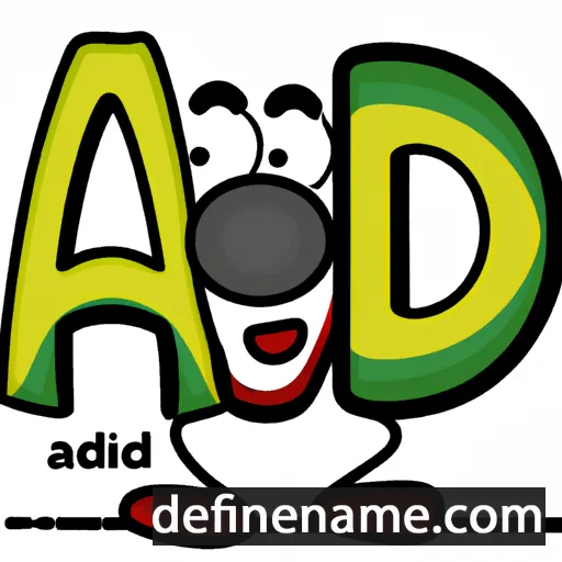 cartoon of the name Ado'