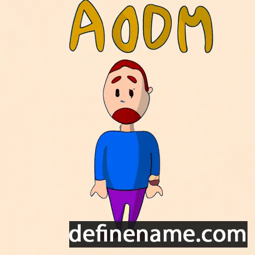 cartoon of the name Adóm