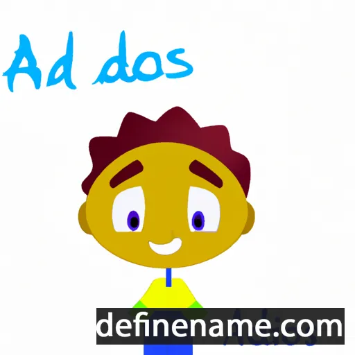 cartoon of the name Adônis