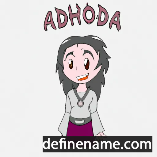 cartoon of the name Adohira