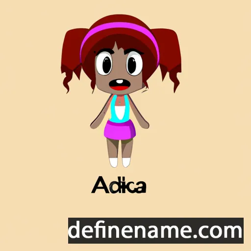 cartoon of the name Adoka