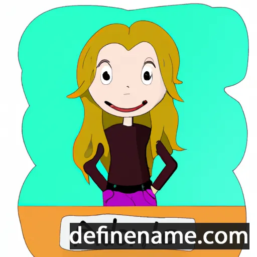 cartoon of the name Adoline