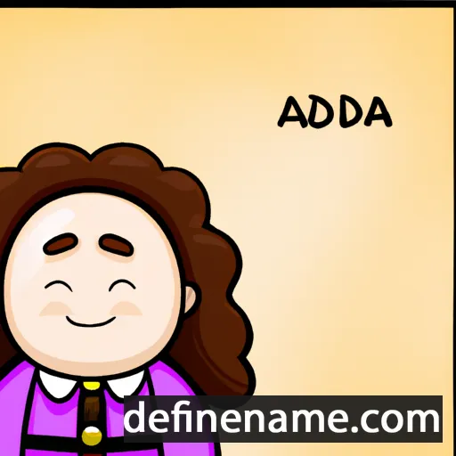 cartoon of the name Adolpha