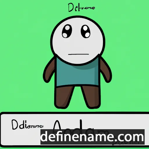 cartoon of the name Adomnán