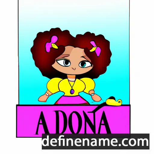 cartoon of the name Adona