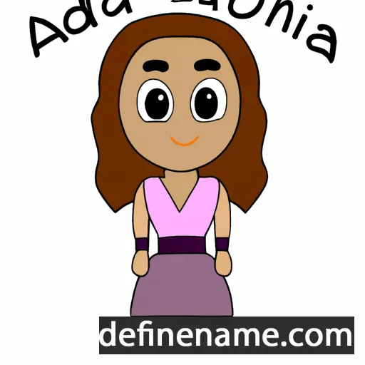 cartoon of the name Adonaia