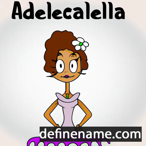 cartoon of the name Adonella