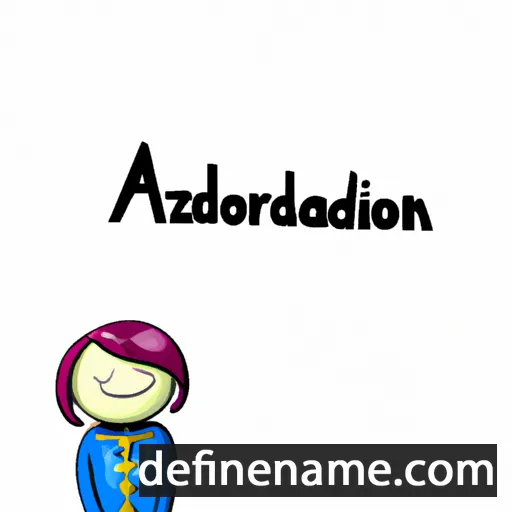 cartoon of the name Adorazione