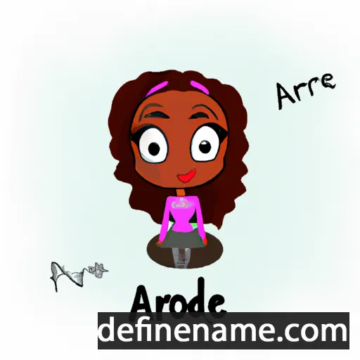 cartoon of the name Adorée