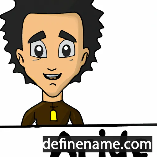 cartoon of the name Adrae