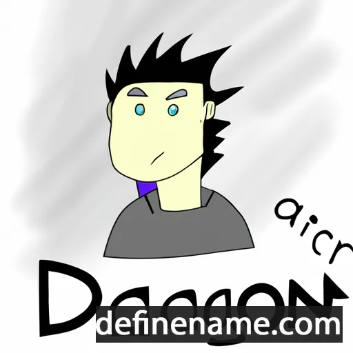 cartoon of the name Adragon