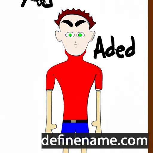 cartoon of the name Adred