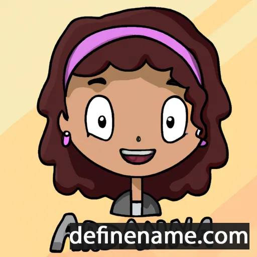 cartoon of the name Adreina