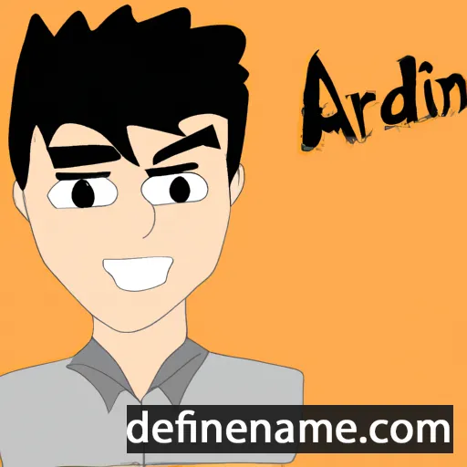 Adrían cartoon