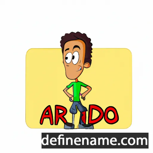 cartoon of the name Adrião