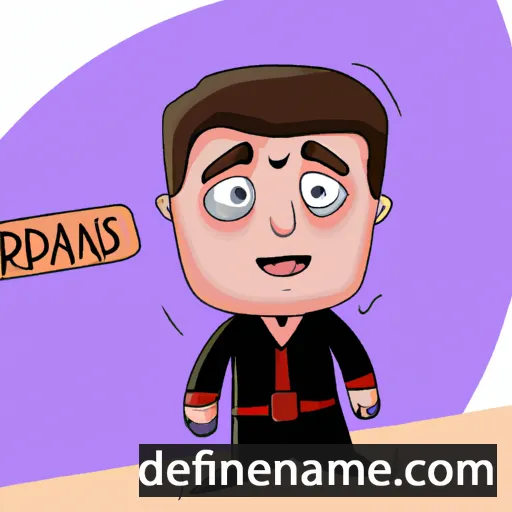 cartoon of the name Adriāns