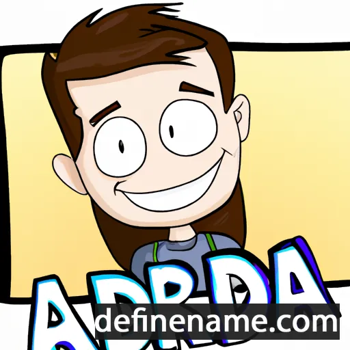 cartoon of the name Adria