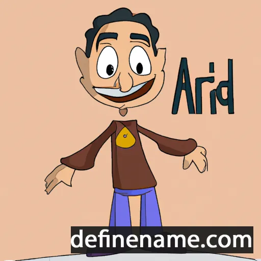 cartoon of the name Adrial