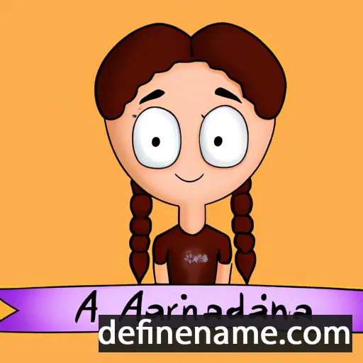 cartoon of the name Adrianka