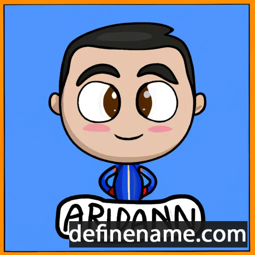 cartoon of the name Adrianni