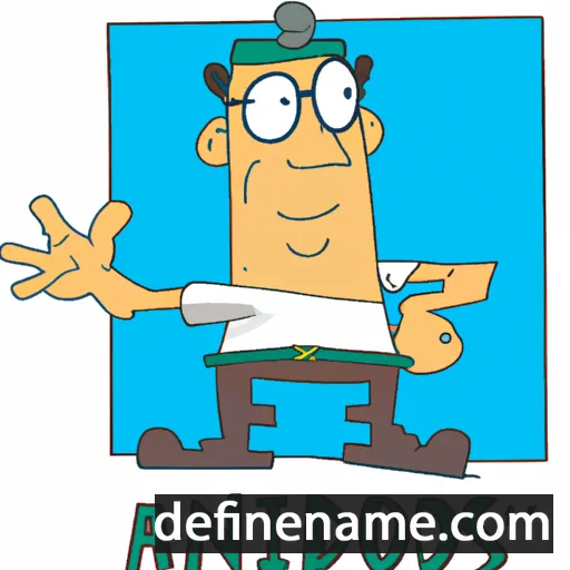 cartoon of the name Adrianos