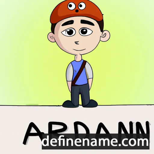 cartoon of the name Adrianu