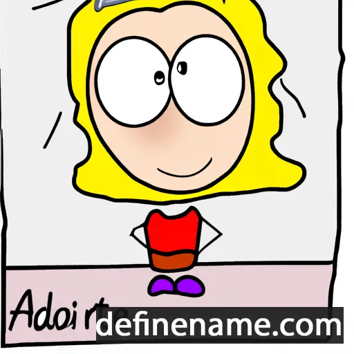 cartoon of the name Adriatte