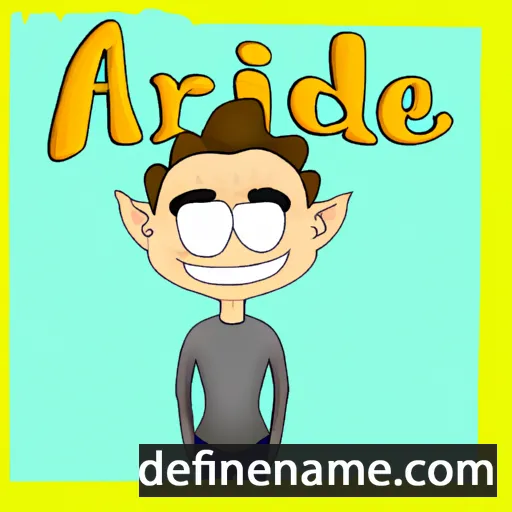 cartoon of the name Adriël