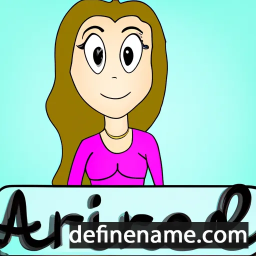 cartoon of the name Adriele